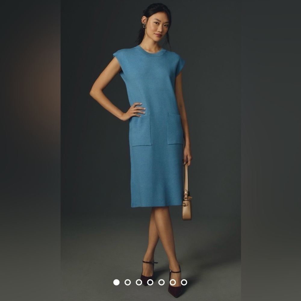 NWT Size S (P2P 19.5") - Maeve Muscle Column Midi Dress